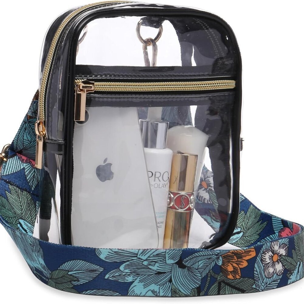 Clear Stadium Approved Crossbody Bag Waterproof Pouch for Events & Concerts